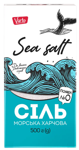 Сіль Varto морська помол 0, 500г